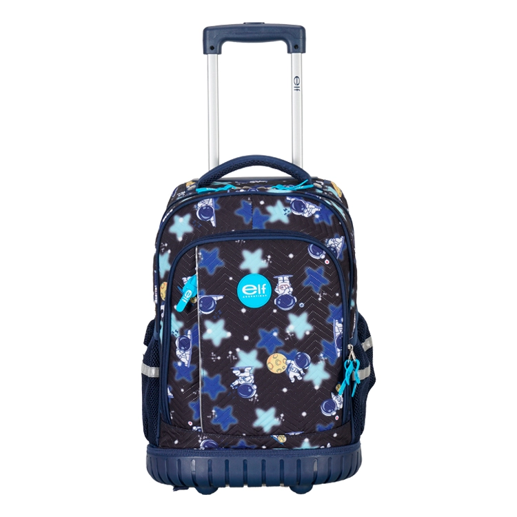 Mochila Escolar Elf 2026 2 Divisiones Azul con Carro Art.I6463B